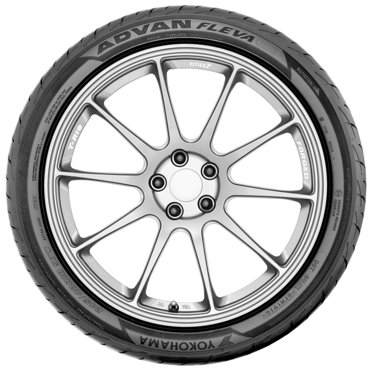 Foto 3 pulgar | Llanta 225/35r20 90w Yokohama Advan Fleva V701