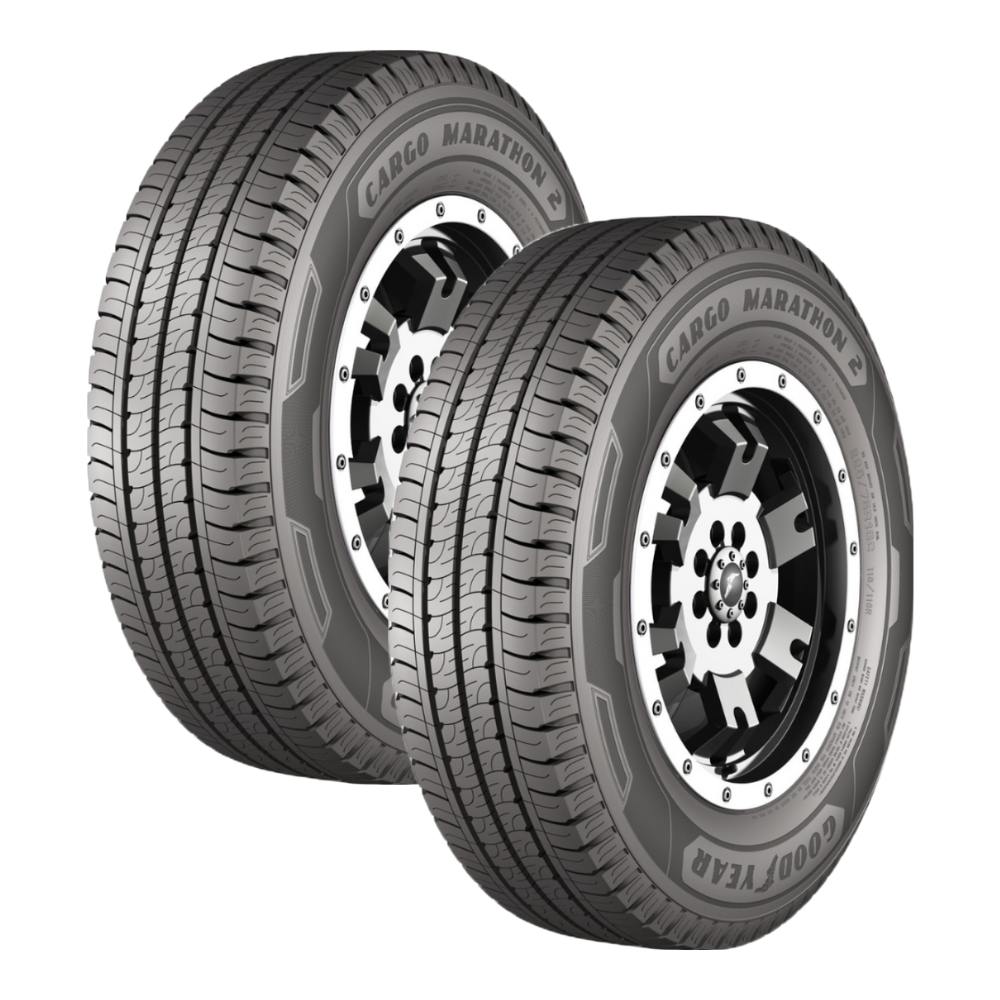 Paquete De 2 Llantas 195 R15 Goodyear Cargo Marathon 2 106/104q