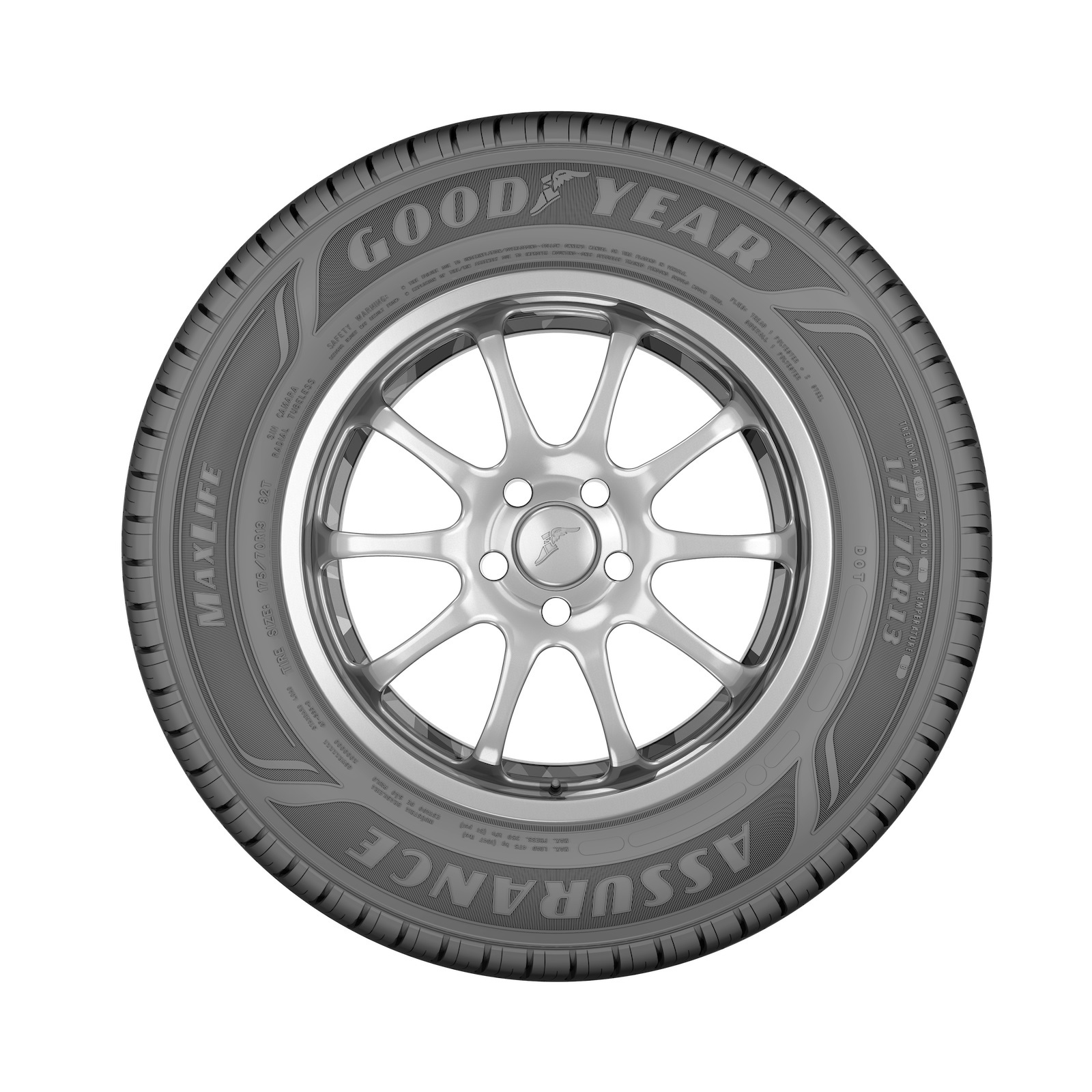 Foto 4 pulgar | Llanta 165/70r14 Goodyear Assurance Maxlife 85t