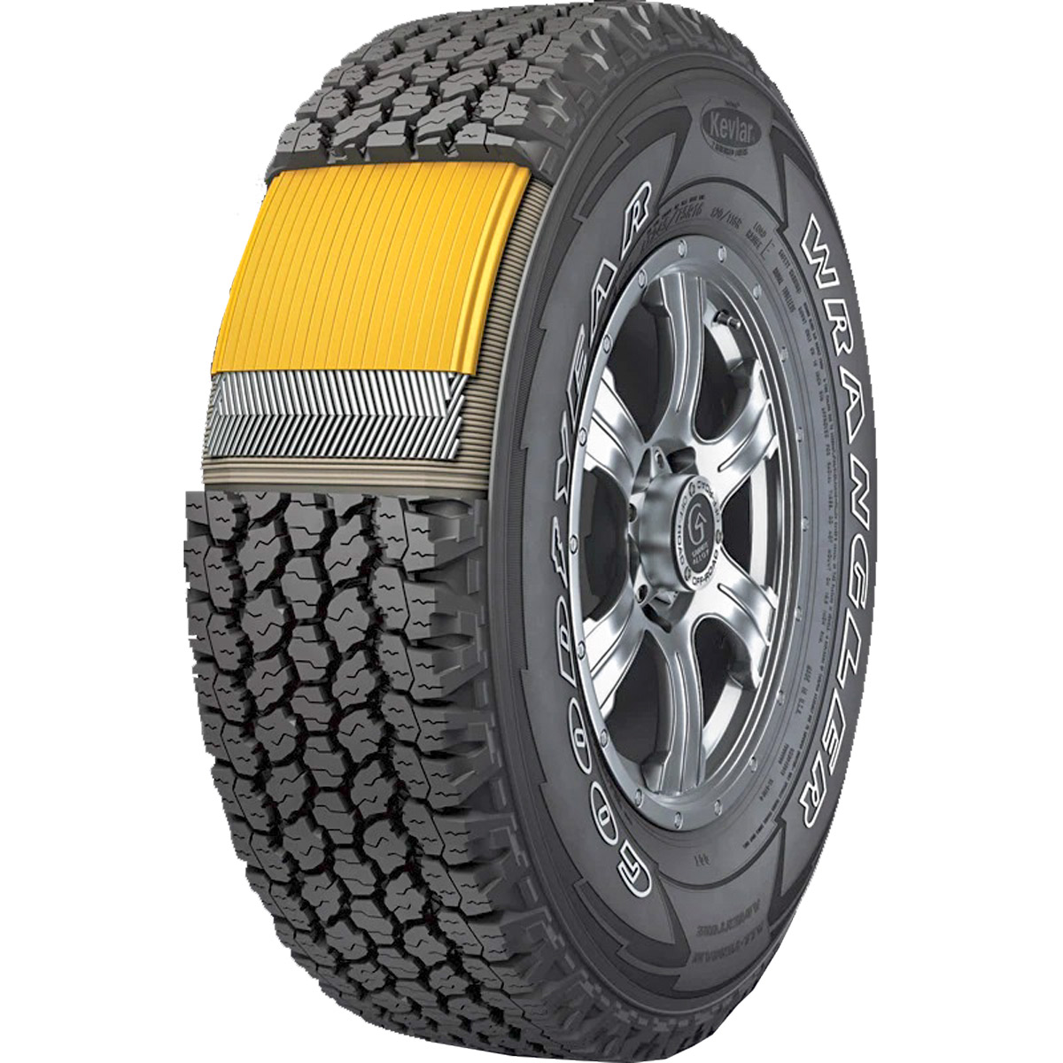 Llanta 265/65r18 Goodyear Wrangler A/t Adventure 114t