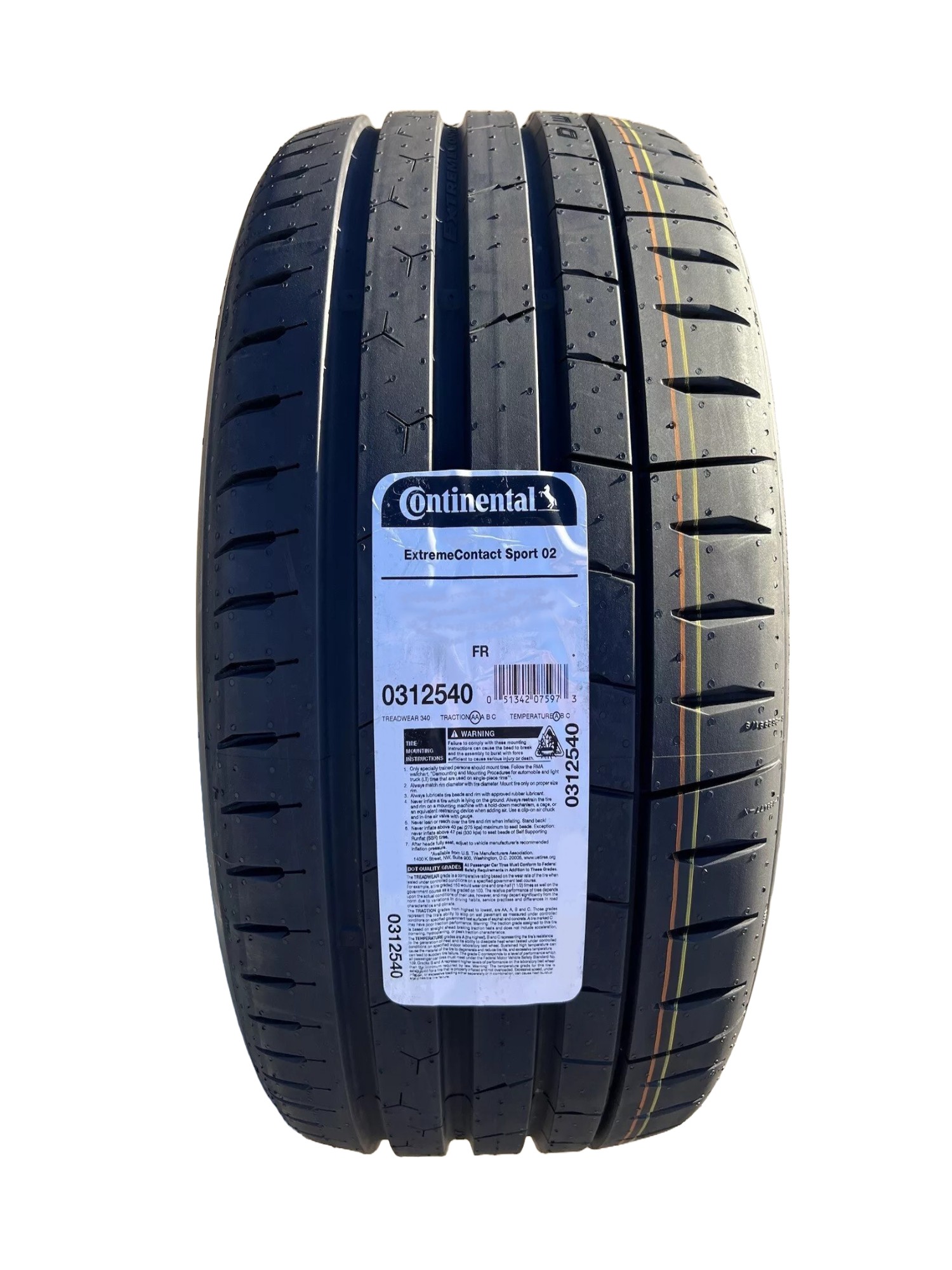 Foto 3 pulgar | Llanta 225/45zr17 Continental Fr Extremecontact Sport 2 91w