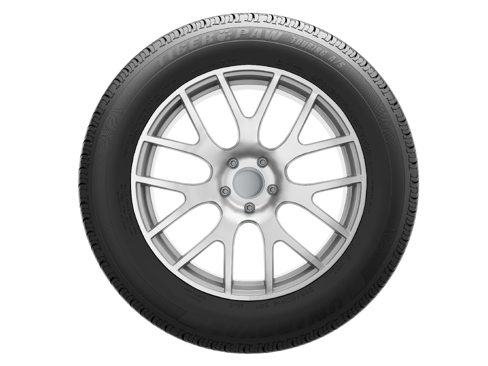 Foto 4 pulgar | Llanta Uniroyal 225/45r17 Tiger Paw Touring A/s 91v