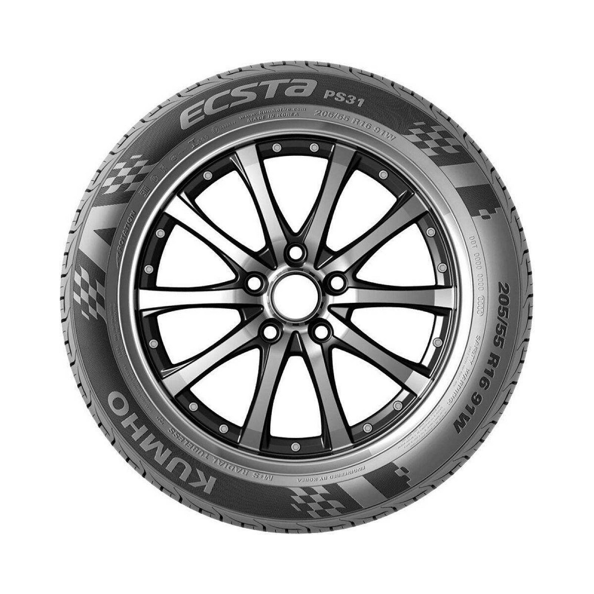 Foto 4 pulgar | Llanta 205/40r17 Kumho Ecsta Ps31