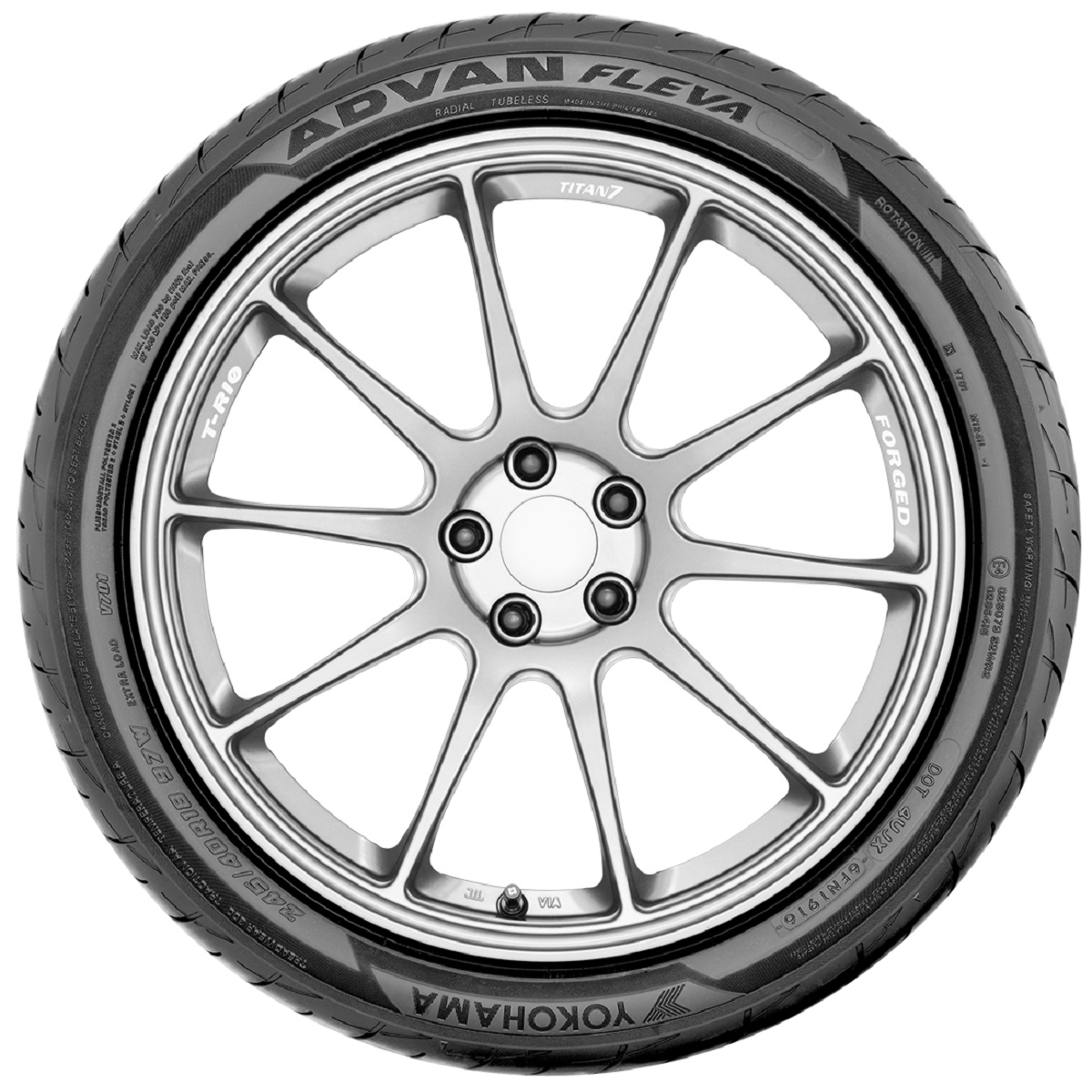 Foto 4 pulgar | Llanta 195/45r16 Yokohama Advan Fleva V701 84w