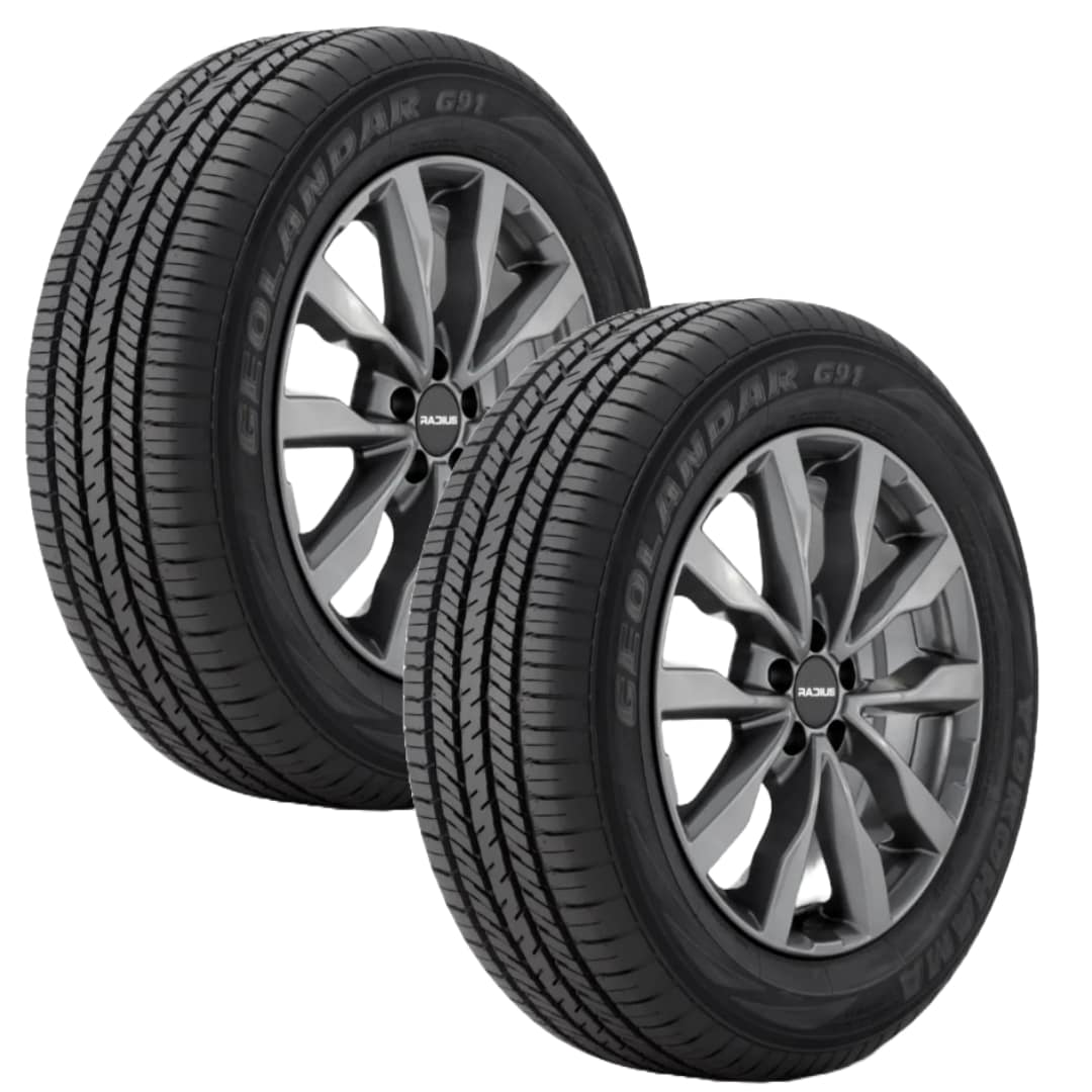 Paquete De 2 Llantas 225/60 R17 Yokohama Geolandar G91l 99h $5,120