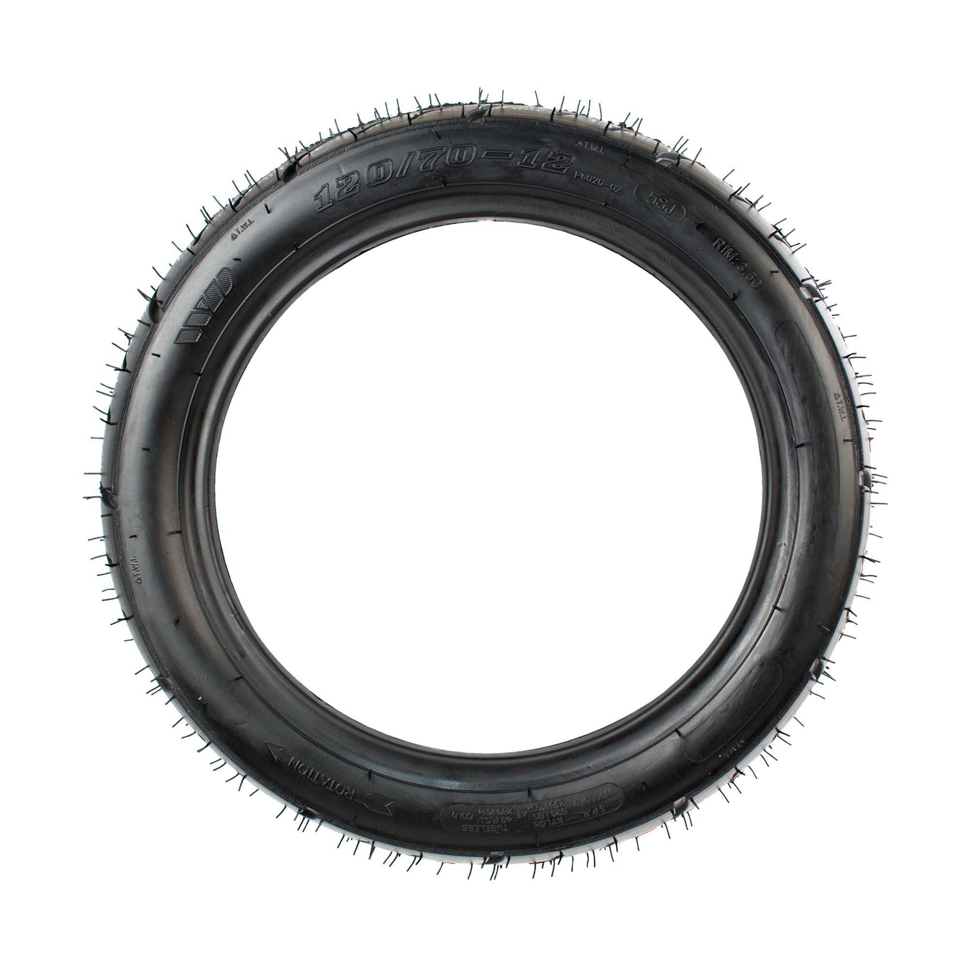 Foto 2 | Llanta para Motocicleta 120/70-12 58j 6pr Tubeless Motometa P6020