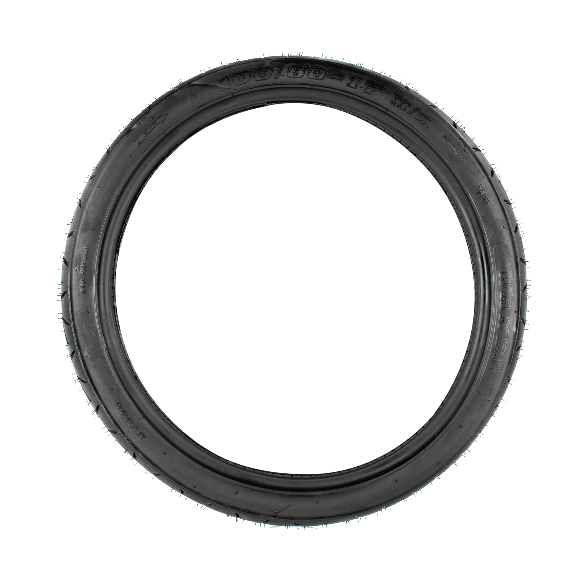 Foto 3 pulgar | Llanta 100/80-17 Para Moto Tubeless 58p P6173 Motometa