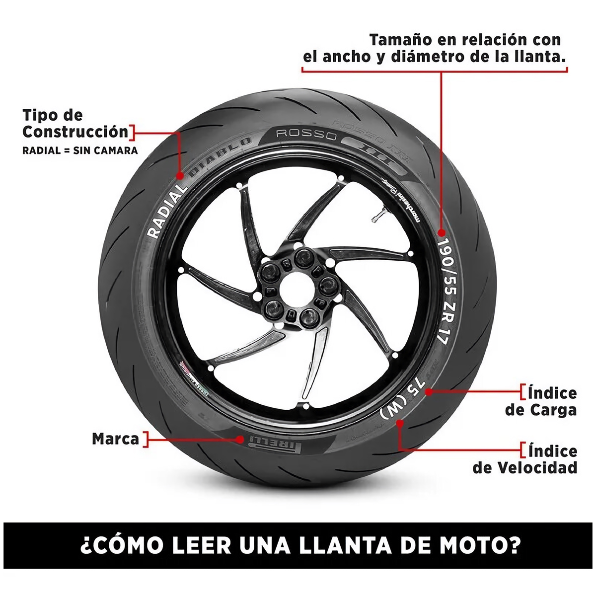 Foto 4 pulgar | Llanta para Motocicleta 130/70-17 62s Tubeless Pirelli Angel City