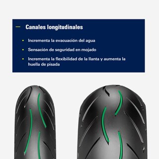 Foto 4 | Llanta para Moto Metzeler Sportec M5 120/70-17 Tubeless 58W