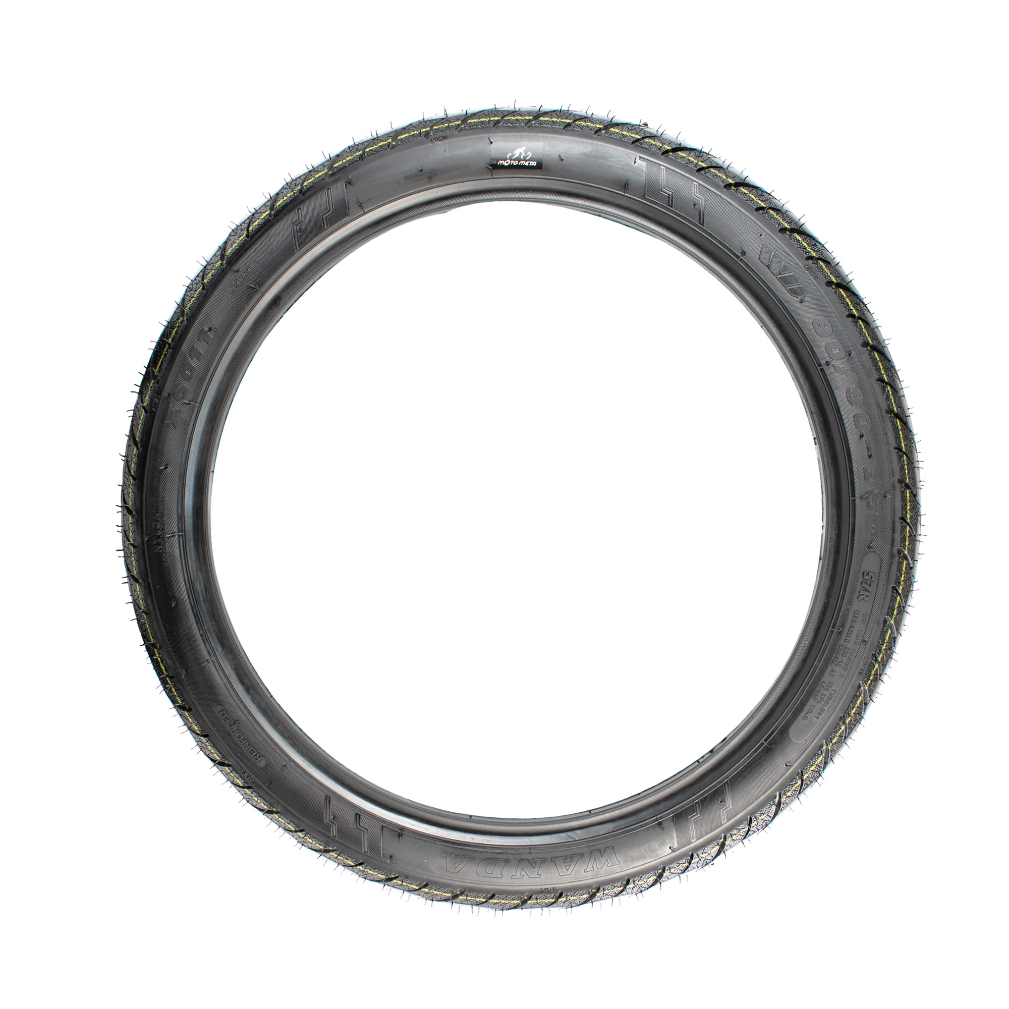 Foto 3 pulgar | Llanta 90/90-18 Para Moto Tubeless 57r P6011 Motometa