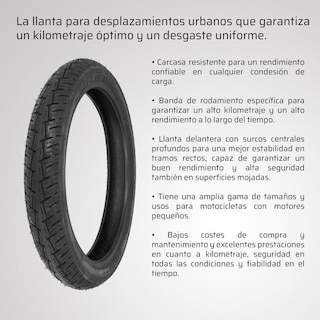 Foto 2 | Set De Llantas Para Moto Pirelli 90/90-18 57p City Demon Color Negro
