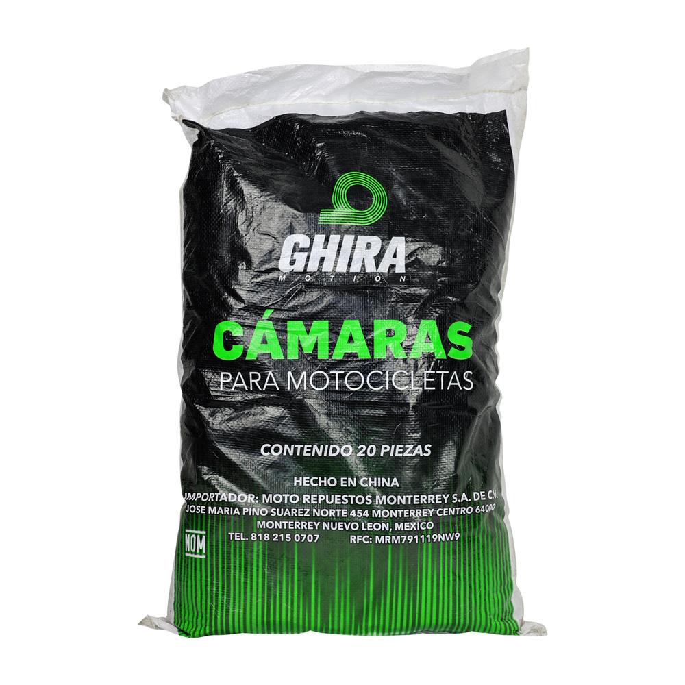 Cámaras Ghira para Llanta de Moto 110/90-16 TR4 20 Piezas