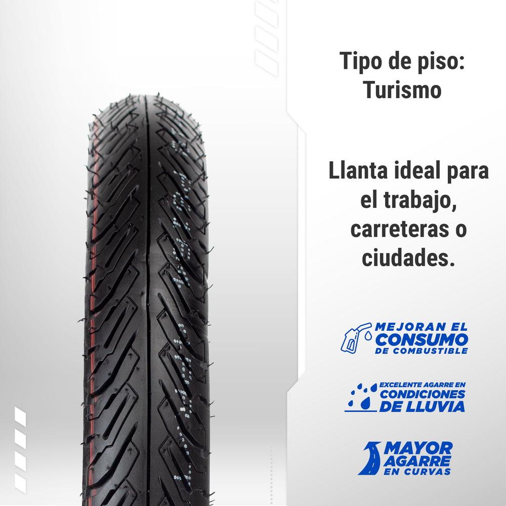 Foto 4 pulgar | Llanta para Motocicleta Motometa 2.75-18 42p Uso con Cámara P6164