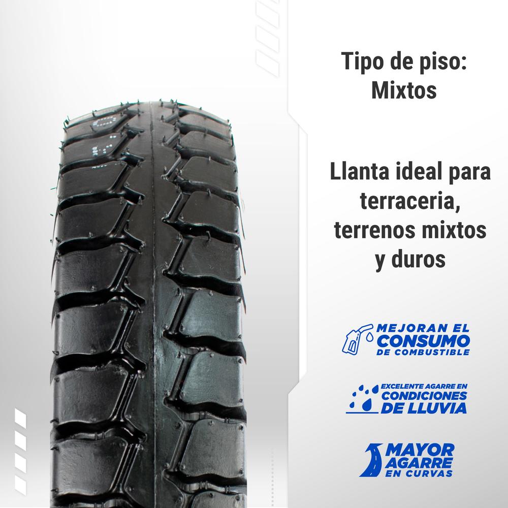 Foto 4 pulgar | Llanta Para Motocicleta 5.00-12 H915 8pr Tube Type Atv Color Negro