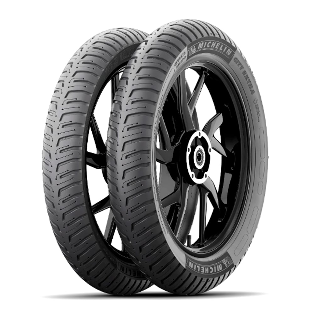 Llantas Michelin City Extra 100/90-17 + 2.75-17 Usan Cámara $2,385