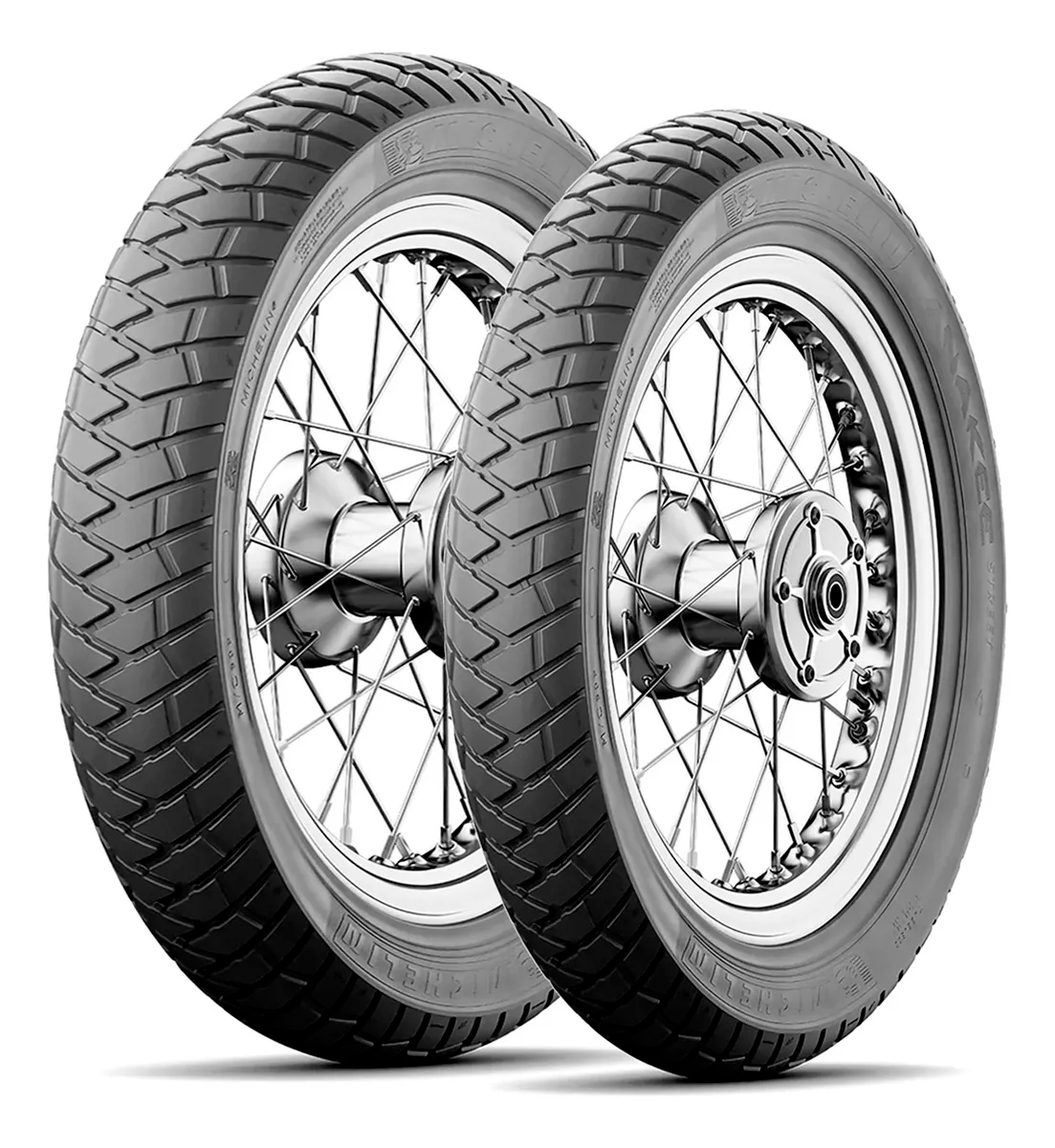 Llantas Michelin Anakee Street 120/80-18 + 90/90-18 Uso Sin Cámara