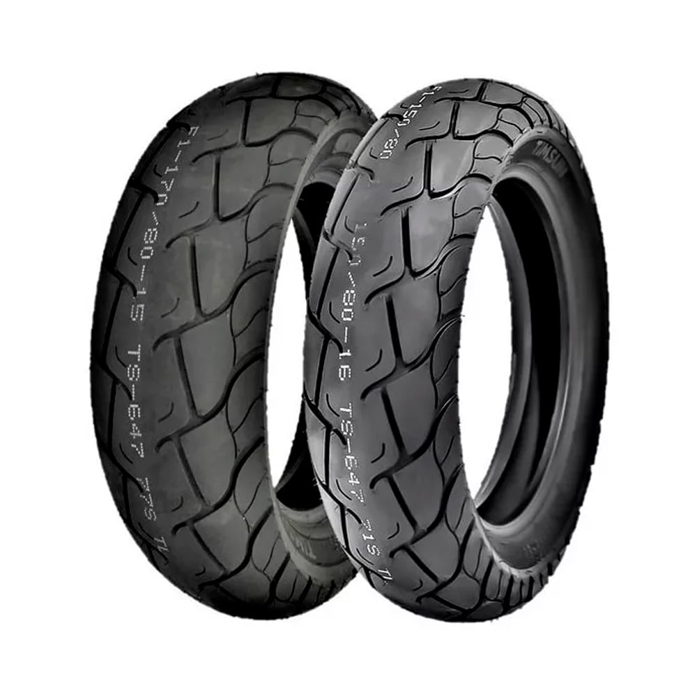 Llantas para Motocicleta Timsun TS-647 170/80-15 + 150/80-16 Uso sin Cámara 2 Piezas $4,585