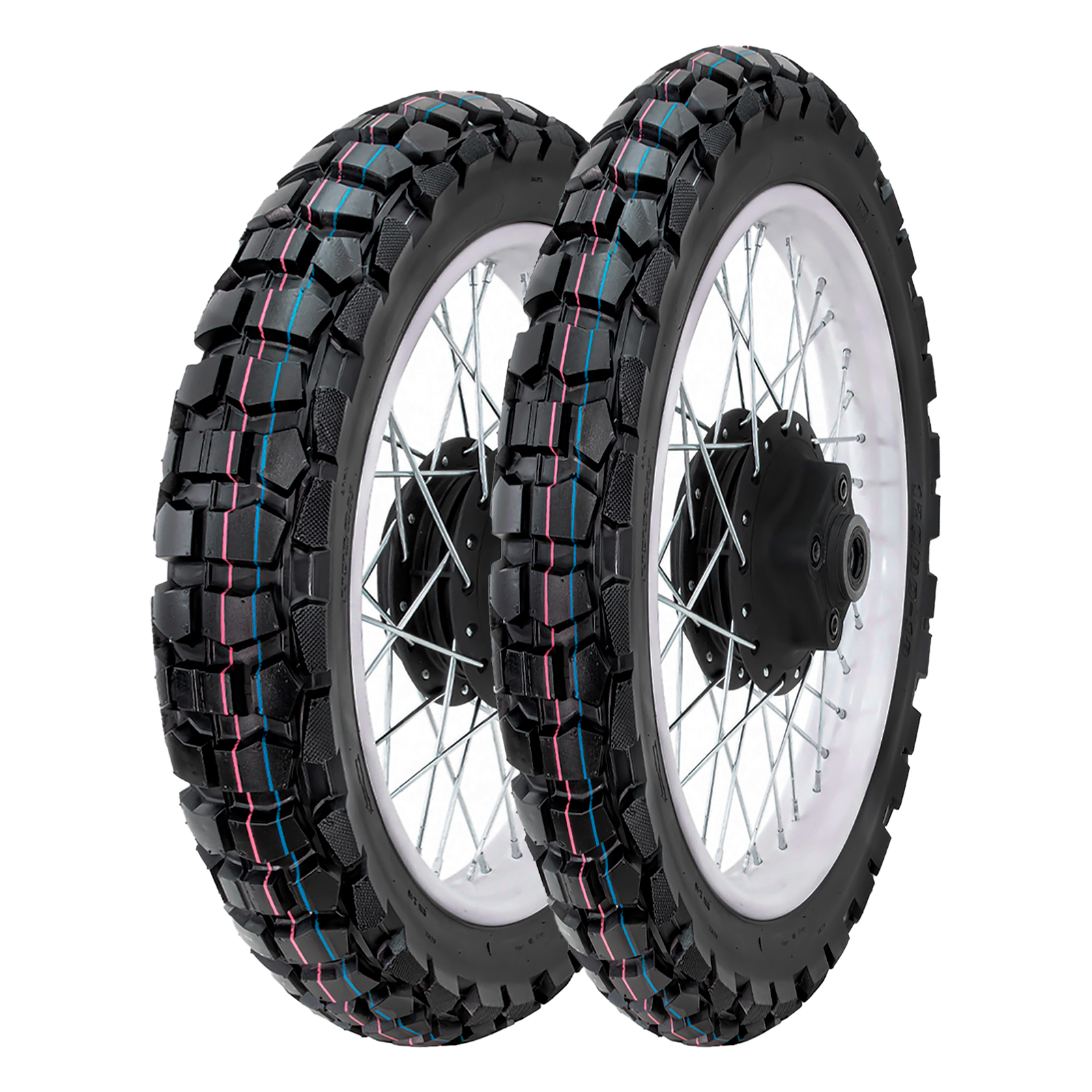 Foto 1 | Llantas Montana M-242 120/80-18 + 80/100-21 Usan Cámara
