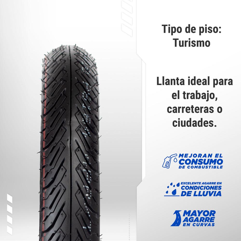 Foto 4 pulgar | Llanta para Moto 2.75-18 Tubeless Motometa