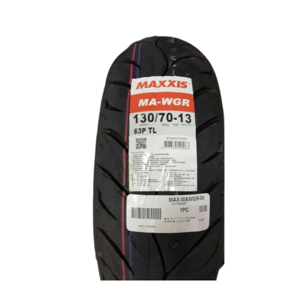 Foto 3 pulgar | Llanta Maxxis Ma-wg R 63p Tl 130/70-13