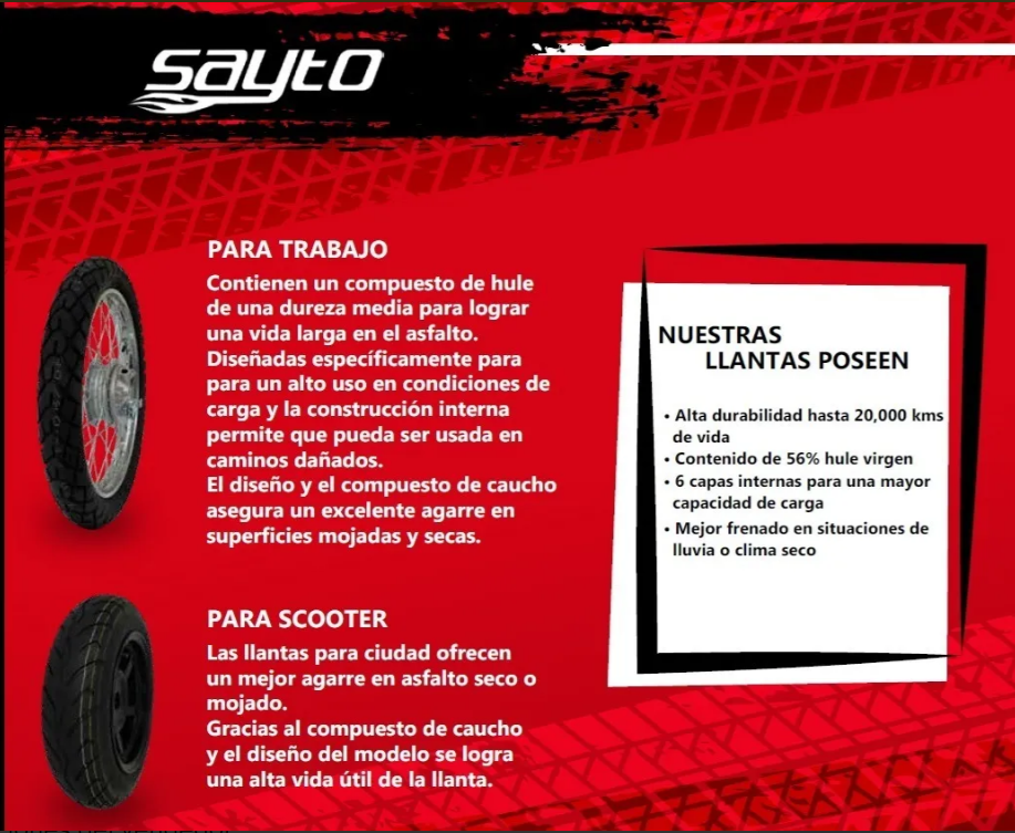 Foto 4 pulgar | Llantas Sayto Pg97e 150/60-17 66p + 110/80-17 62p 250z Duke Dominar Vortx  Uso Sin Cámara