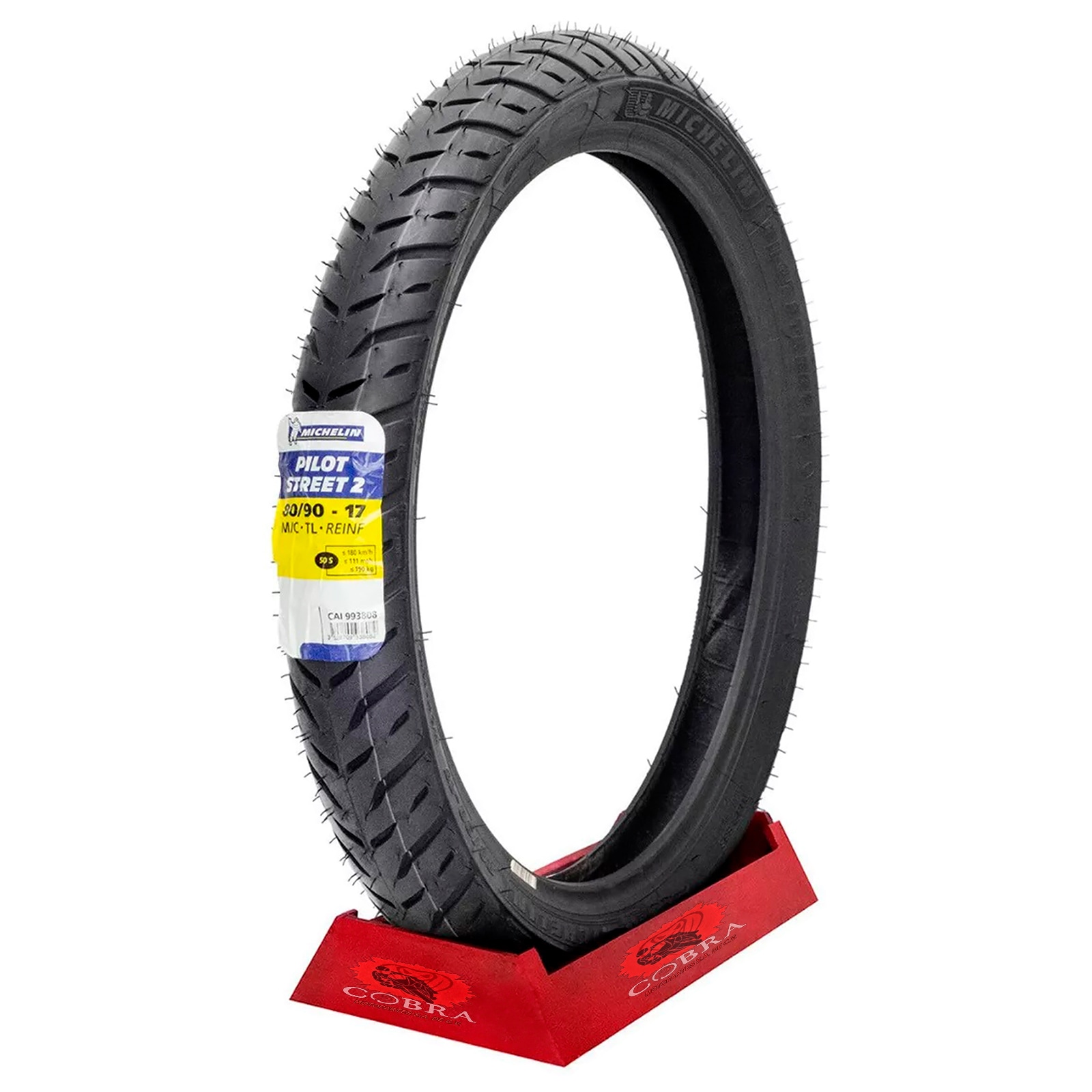 Llanta Michelin Pilot Street 2 80/90-17 50s Uso Sin Cámara $1,092