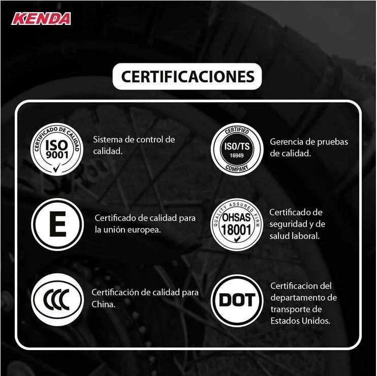 Foto 3 pulgar | Llanta Kenda K418 3.00-18 Urbana 47p Dot Uso Sin Cámara