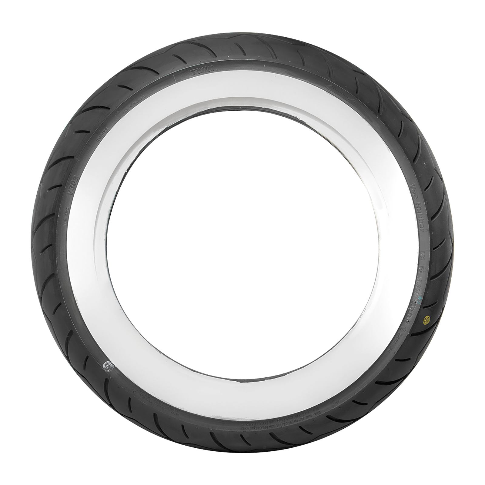 Foto 3 pulgar | Llantas Vee Rubber Cara Blanca Vrm-302 180/50r18 71h + 130/70-18 63h Uso Sin Camara