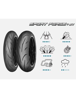 Foto 4 | Llanta Mitas Delantera 120/70zr17 Tl 58w Sport Force + Ev