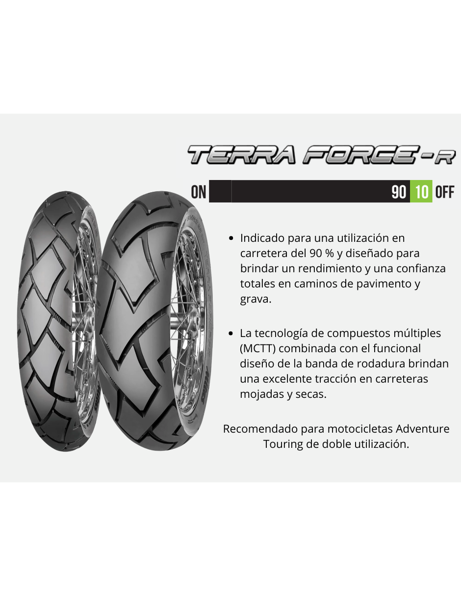 Foto 4 | Llanta Mitas Delantera 90/90-21 Tl/tt 54v Terra Force - R