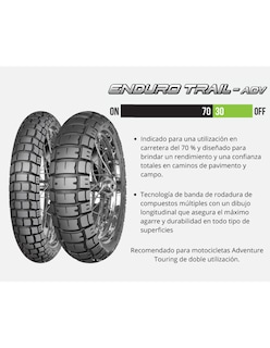 Foto 4 | Llanta Mitas Delantera 90/90-21 Tl/tt 54v Enduro Trail - Adv