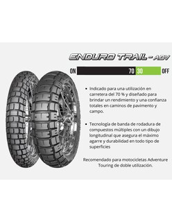 Foto 4 | Llanta Mitas Trasera 170/60zr17 Tl/tt 72w Enduro Trail - Adv