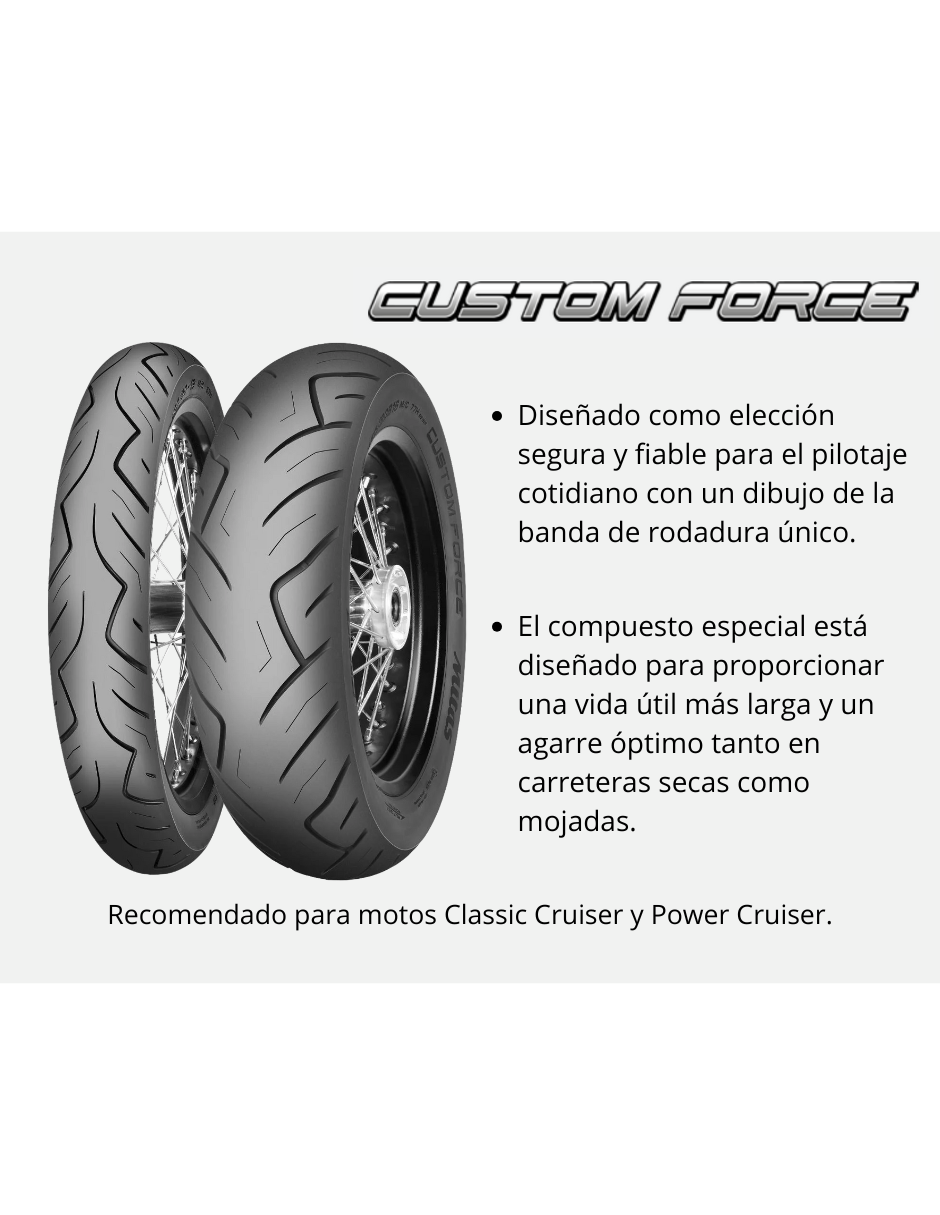 Foto 5 pulgar | Llanta Mitas Delantera 100/90-19 Tl 57h Custom Force