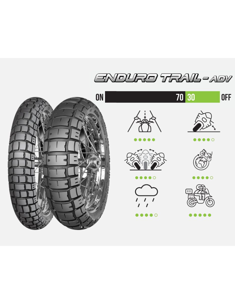 Foto 3 | Llanta Mitas Trasera 150/70r18 Tl/tt 70v Enduro Trail - Adv