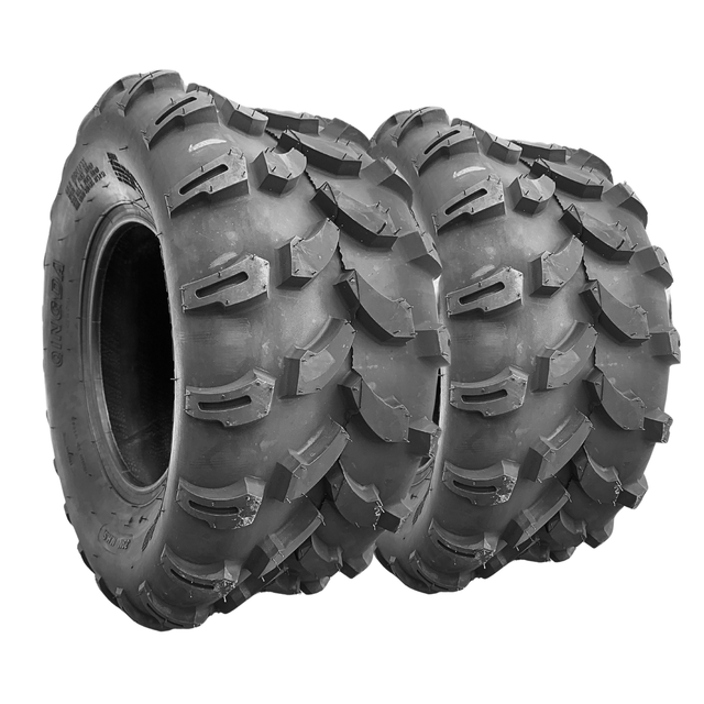 Paquete 2 Llantas 19x7-8 Qind Qd-109 para Cuatrimoto