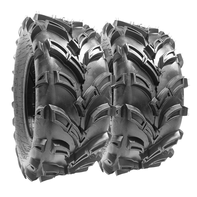 Paquete 2 Llantas 25x10-12 Qind Qd-137 Para Cuatrimoto