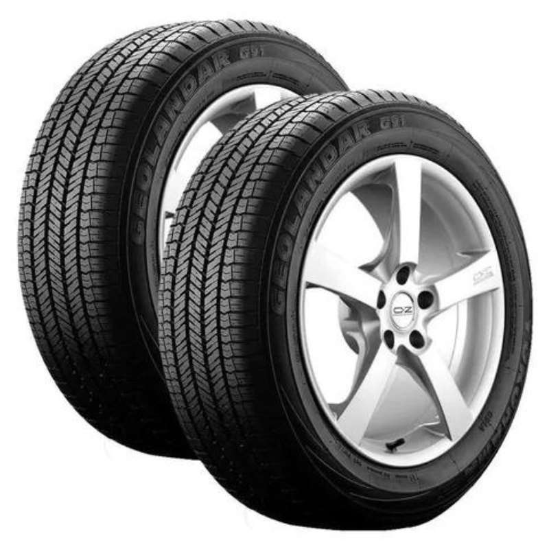 Paquete De 2 Llantas 235/55 R18 Yokohama Geolandar G91a 100h