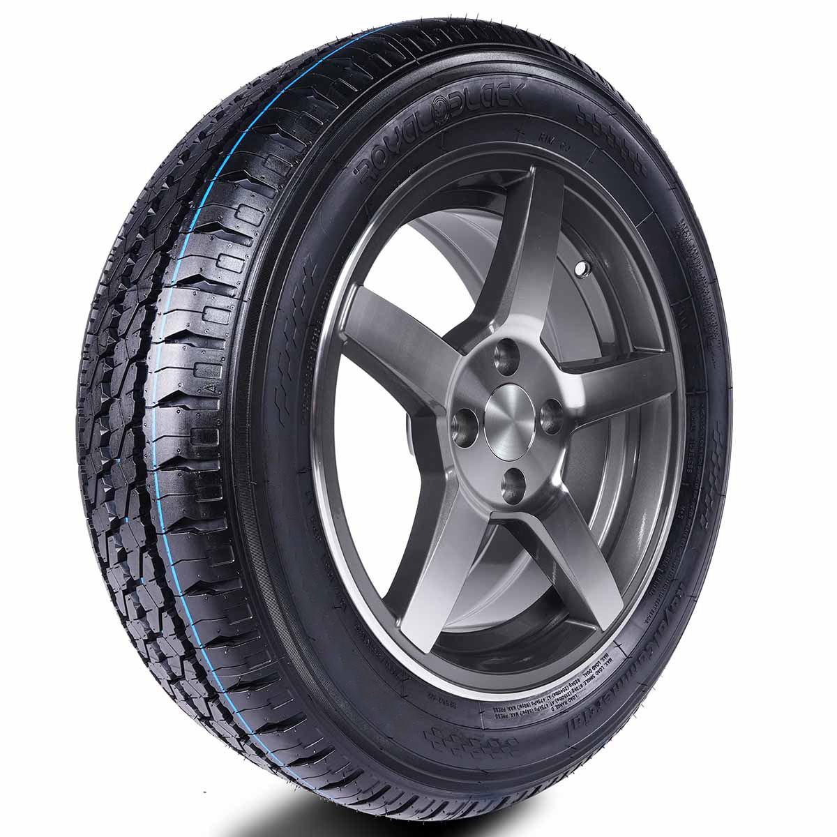 Foto 2 pulgar | Llanta Royal Black Commercial 195R15C 106/104R