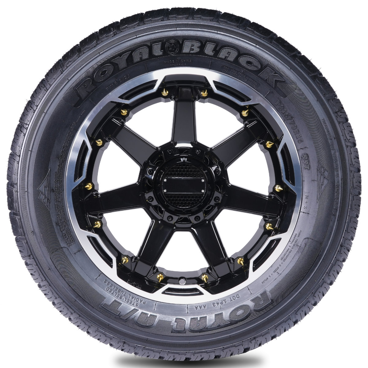 Foto 3 pulgar | Llanta Royal A/t Lt245/75r17 121/118s Royal Black