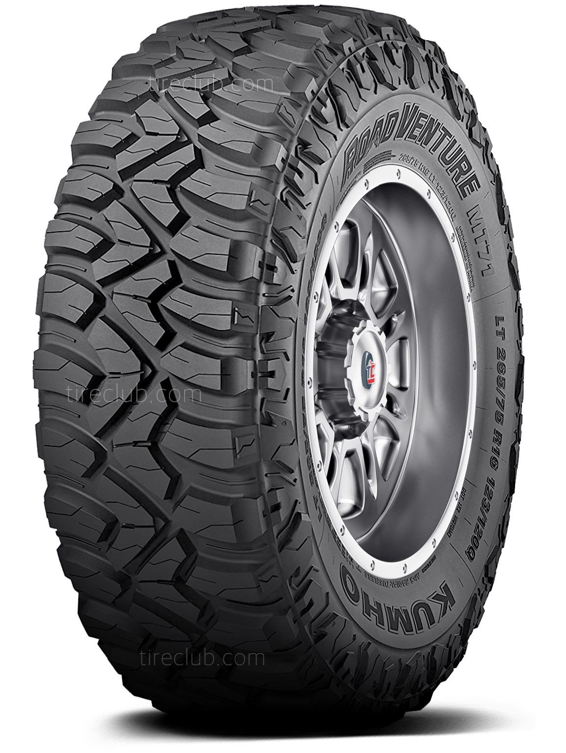 Foto 2 pulgar | Llanta Kumho Road Venture Mt71 Lt305/55r20 125/122q F