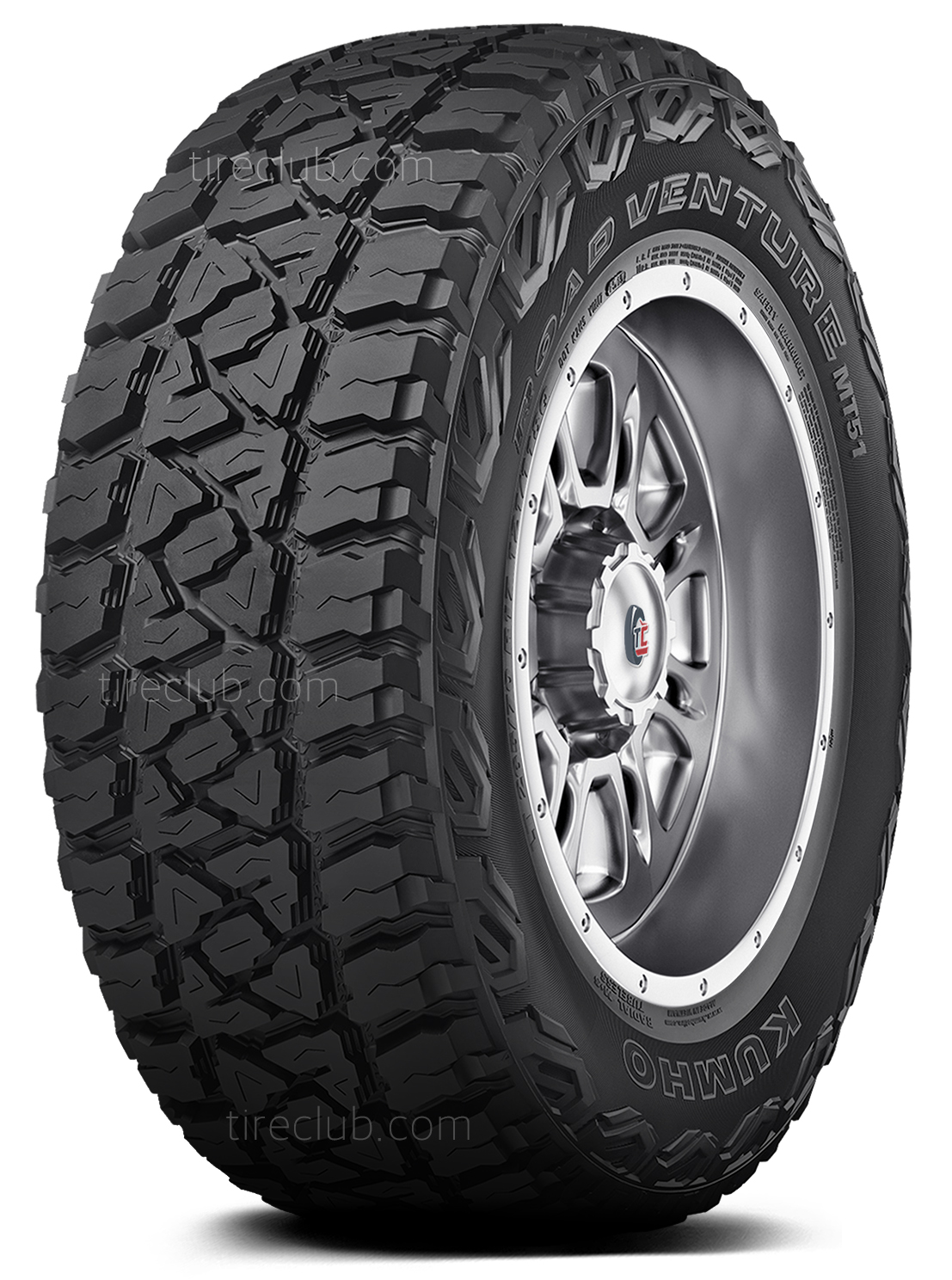 Foto 2 pulgar | Llanta Kumho Road Venture Mt51 Lt235/75r15 110/107q D