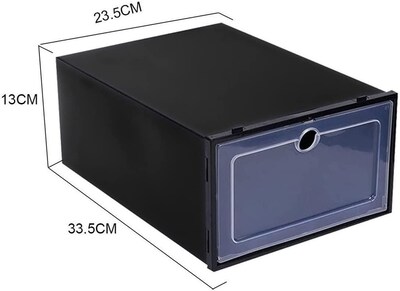 Foto 2 | Practiksa Kit De 6 Cajas Organizadoras Para Calzado Zapados Tenis Zapatillas Zapatera Apilable Color Blanco