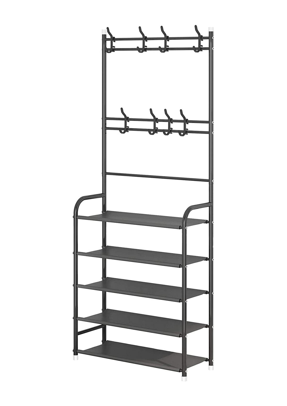 Foto 2 pulgar | Perchero Practiksa Rack Closet Ropero Zapatera Organizador Portátil De Metal color Negro