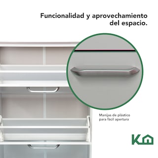 Foto 4 | Zapatero KingsHouse 40137 color Blanco para 19 Pares