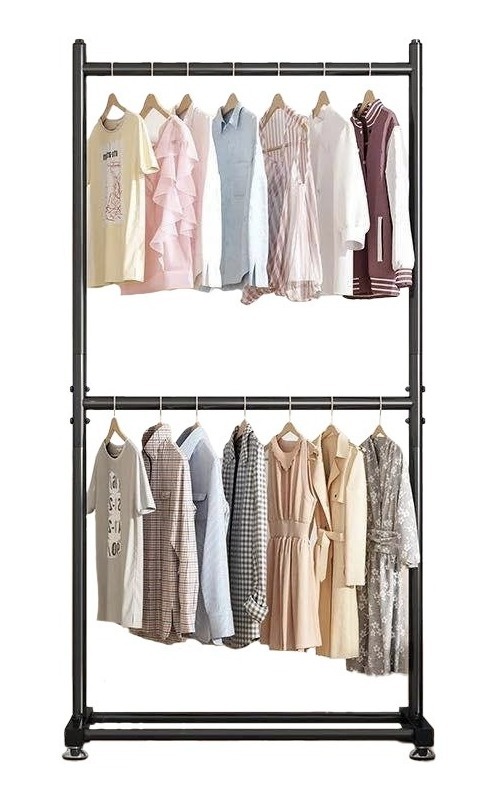 Foto 1 | Practiksa Rack Perchero Doble Nivel Organizador Para Ropa 100 X 160 Cm Color Negro