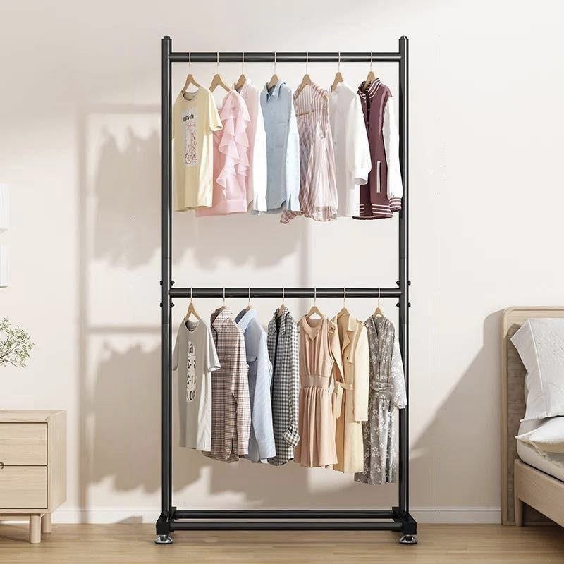 Foto 3 pulgar | Practiksa Rack Perchero Doble Nivel Organizador Para Ropa 100 X 160 Cm Color Negro