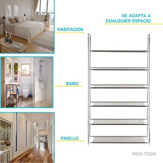 Foto 6 | Zapatera Organizador Tubular Elly Decor 6 Niveles