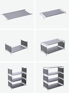 Foto 4 | Rack Zapatera FUNBU 5 Niveles Organizador Fácil de Transportar Marrón