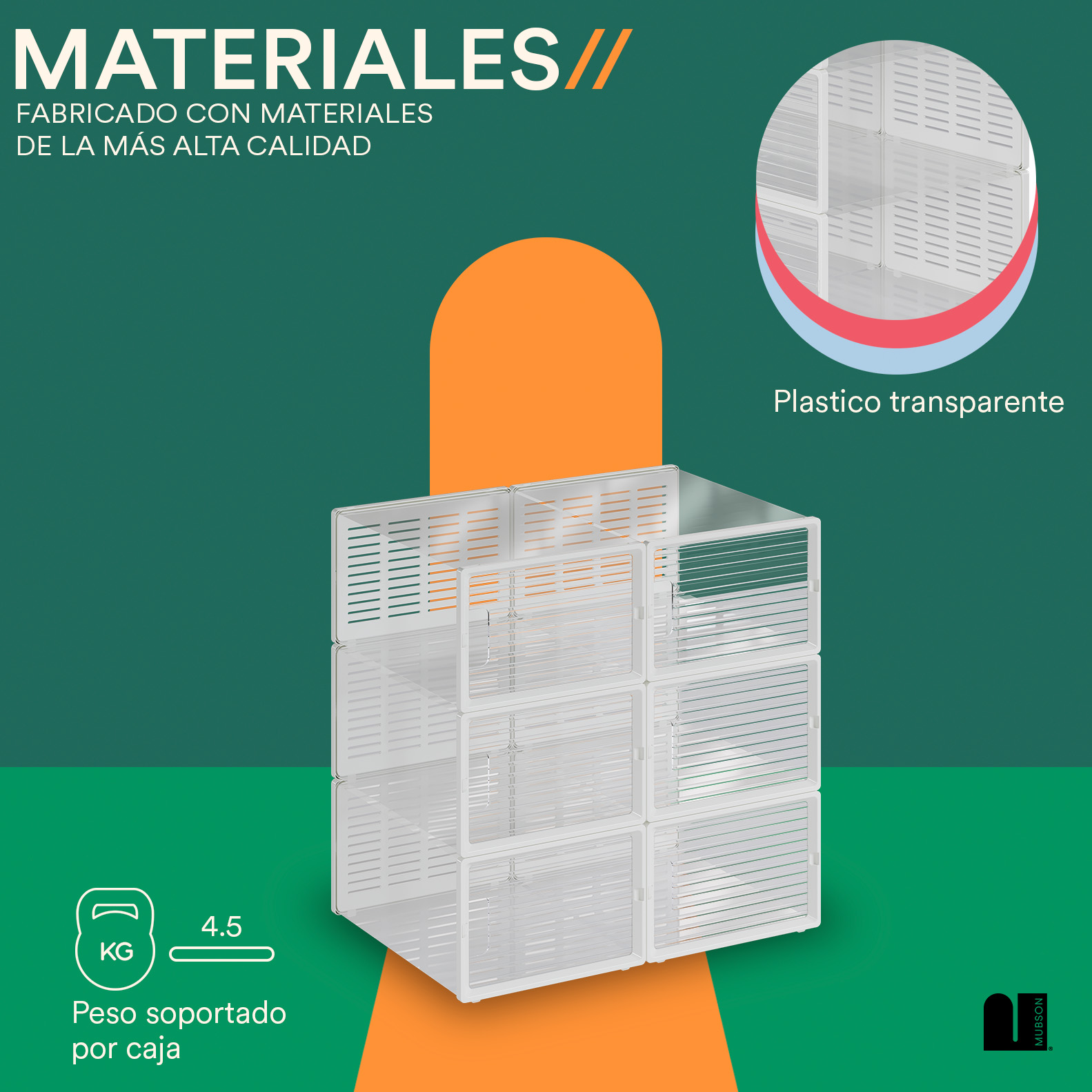 Foto 3 pulgar | Caja Organizadora de Zapatos Mubson Tempo color Transparente 6 Unidades