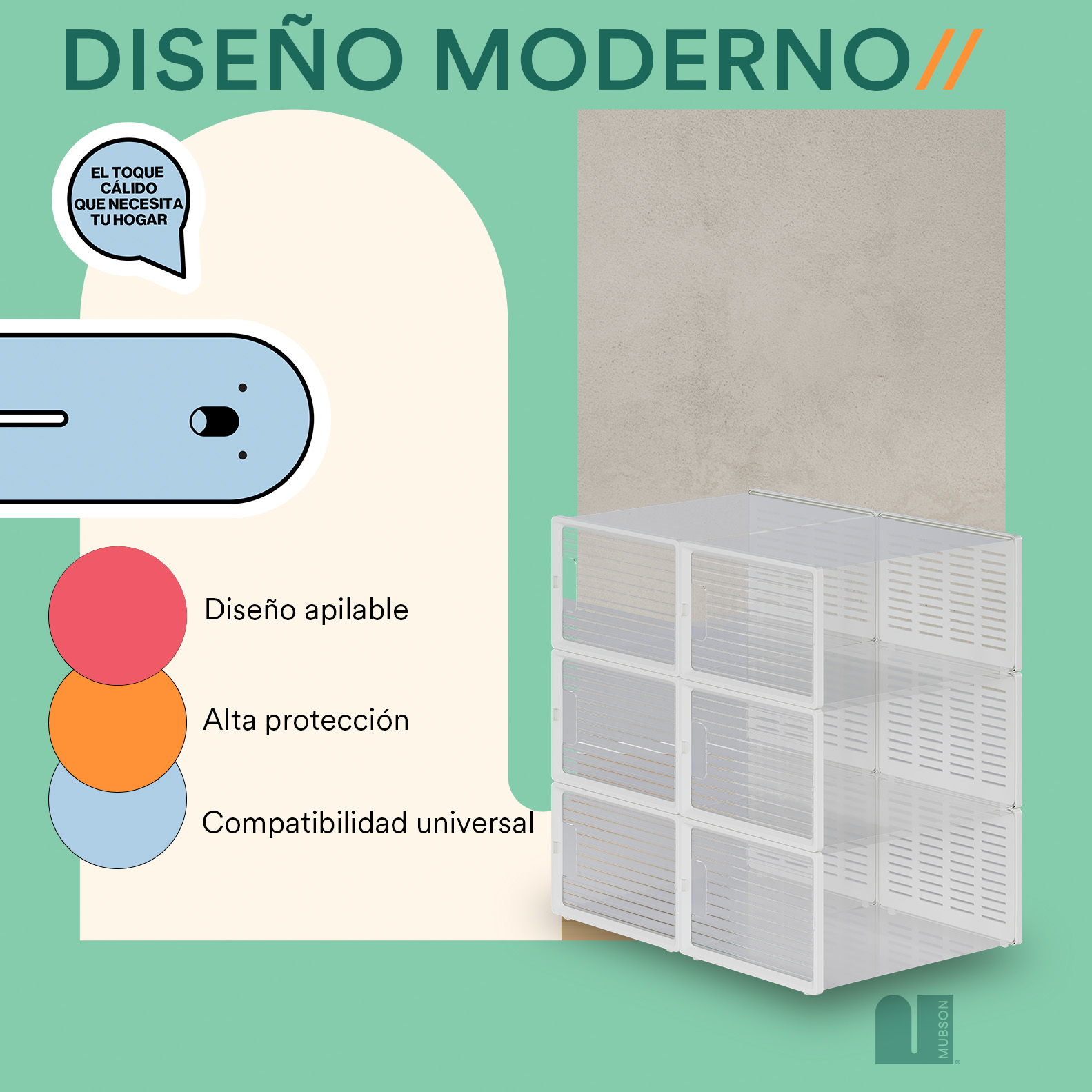 Foto 6 pulgar | Caja Organizadora de Zapatos Mubson Tempo color Transparente 6 Unidades